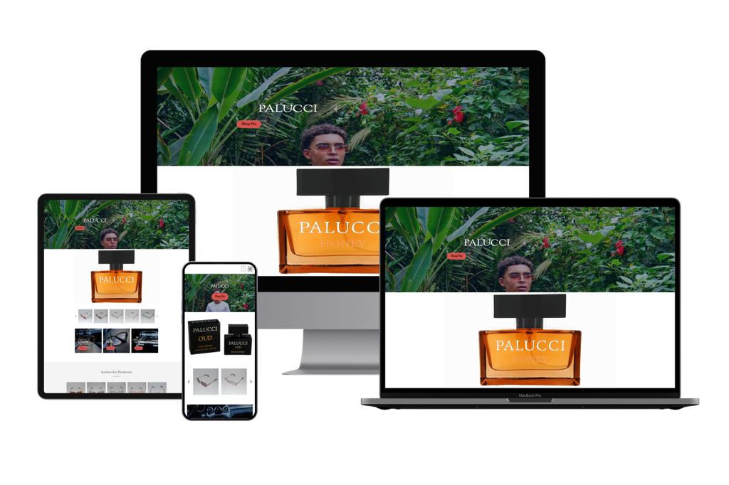 Adworth website voor PALUCCI