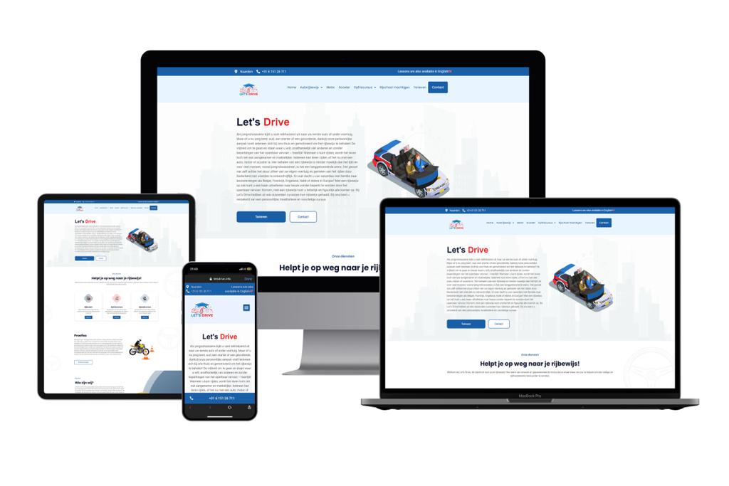 Adworth website voor Let’s Drive