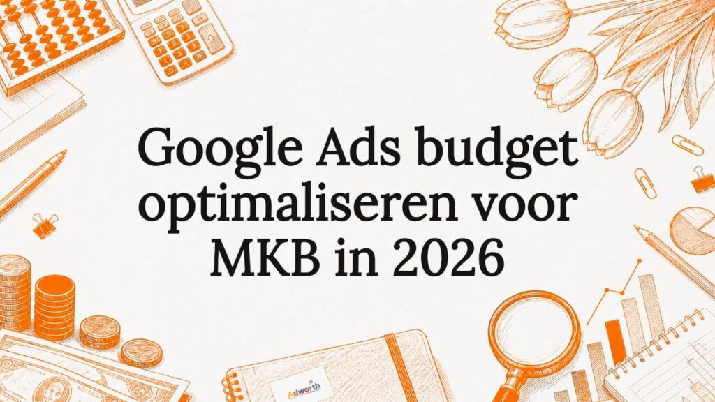 Sfeervolle illustratie voor de titelkaart van een artikel over het slim inzetten van je Google Ads budget