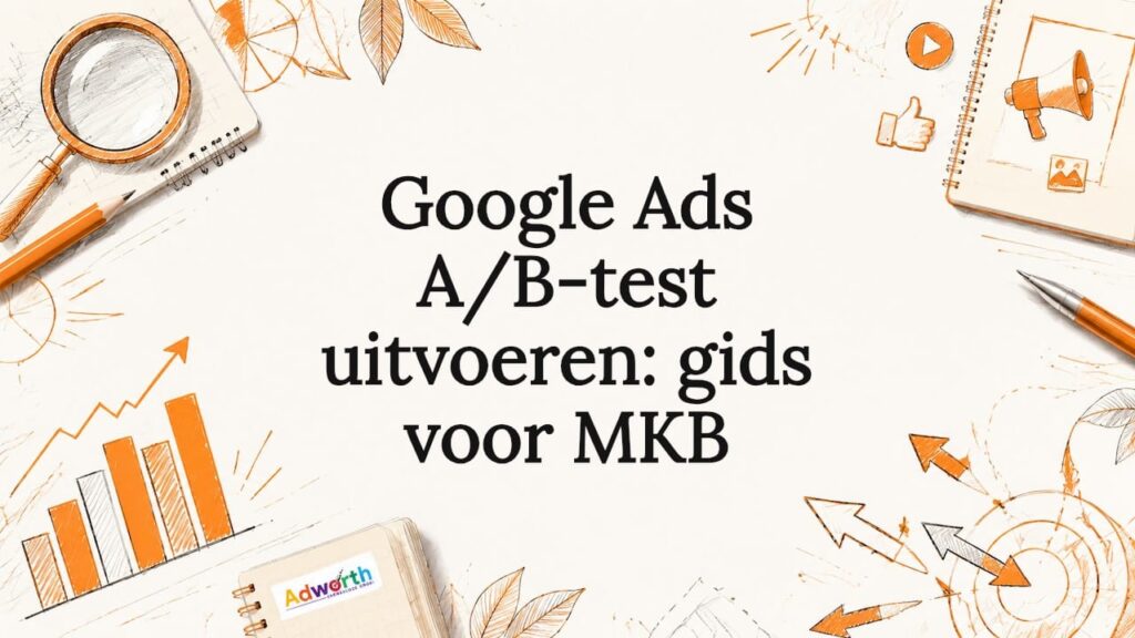 Sfeervolle titelafbeelding voor de Google Ads A/B-test handleiding