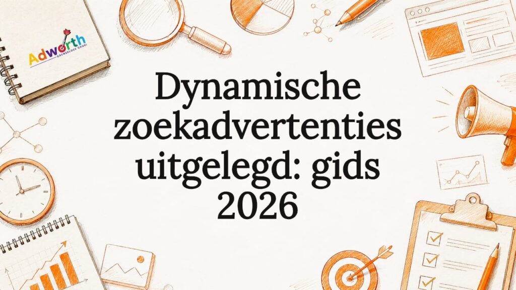 Sfeervolle, met de hand getekende illustratie voor een titelkaart