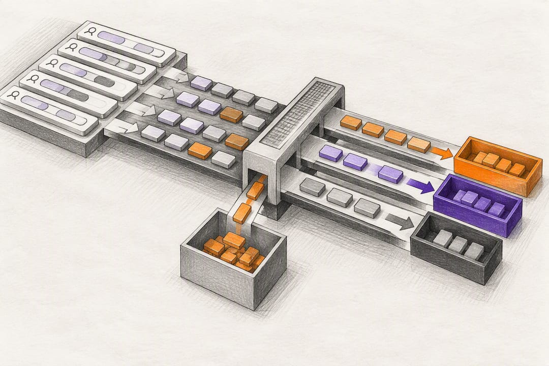 Illustratie van n-gram trefwoordfiltering