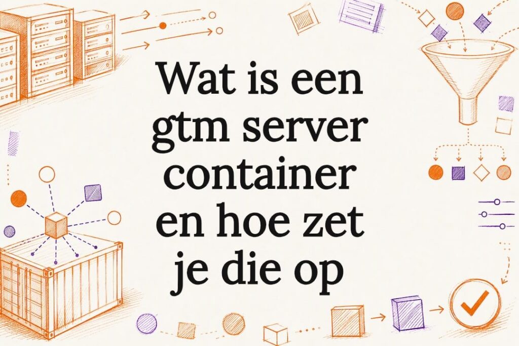 Decoratieve titelkaart voor GTM-servercontainer