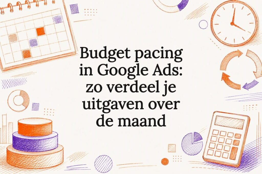 Decoratieve titelkaart voor budgetplanning