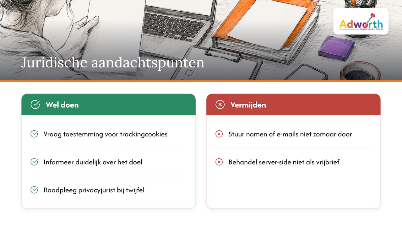 Server-side meten is geen vrijbrief onder de AVG — overview diagram